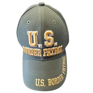 Santo‎ Cap US Border Patrol Hat Olive Green Adjustable Baseball Cap Mens OSFM